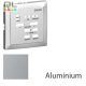 EFAPEL 90703_TAL Fedlap 21373 vezérlőegységhez alumínium