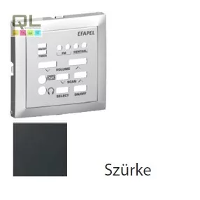 EFAPEL 90707_TIS Fedlap 21377 vezérlőegységhez szürke
