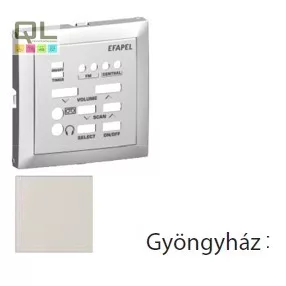   EFAPEL 90707_TPE Fedlap 21377 vezérlőegységhez gyöngyház