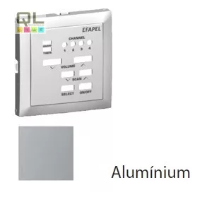 EFAPEL 90708_TAL Fedlap 21378 vezérlőegységhez alumínium