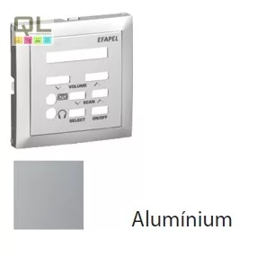 EFAPEL 90709_TAL Fedlap 21379 vezérlőegységhez alumínium