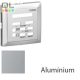 EFAPEL 90709_TAL Fedlap 21379 vezérlőegységhez alumínium