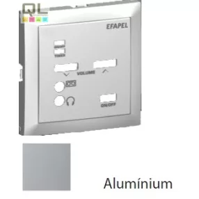 EFAPEL 90702_TAL Fedlap 21372 vezérlőegységhez alumínium