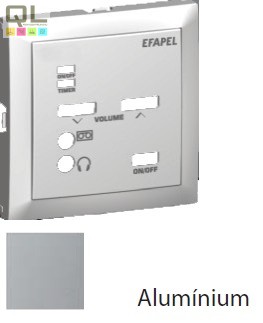 EFAPEL 90702_TAL Fedlap 21372 vezérlőegységhez alumínium