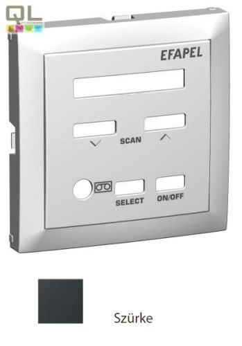 EFAPEL 90852_TIS Fedlap 21392 vezérlő egységhez szürke