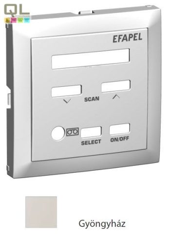 EFAPEL 90852_TPE Fedlap 21392 vezérlő egységhez gyöngyház - !!!A termék értékesítése megszűnt!!!