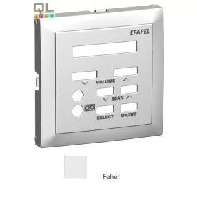 EFAPEL 90715_TBR Fedlap 21370 vezérlőegységhez fehér