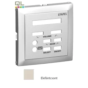   EFAPEL 90715_TMF Fedlap 21370 vezérlőegységhez elefántcsont