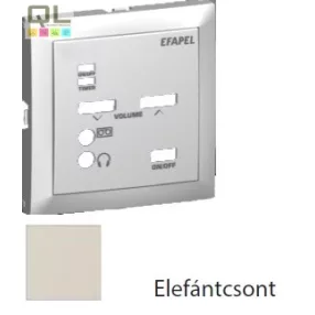   EFAPEL 90702_TMF Fedlap 21372 vezérlőegységhez elefántcsont