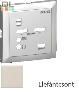 EFAPEL 90702_TMF Fedlap 21372 vezérlőegységhez elefántcsont