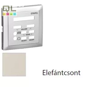   EFAPEL 90709_TMF Fedlap 21379 vezérlőegységhez elefántcsont