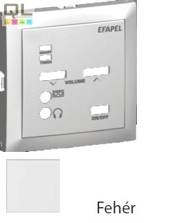 EFAPEL 90702_TBR Fedlap 21372 vezérlőegységhez fehér