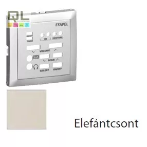   EFAPEL 90707_TMF Fedlap 21377 vezérlőegységhez elefántcsont