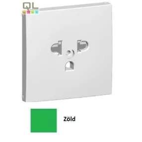   EFAPEL 90842_TVD Fedlap csatlakozóaljzathoz, gyerekzáras EURO-USA_Típus zöld