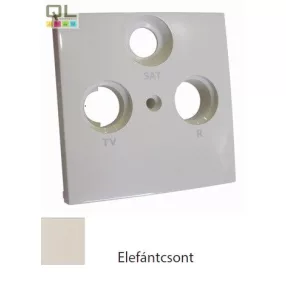   EFAPEL 90684_TMF Fedlap R-TV-SAT csatlakozóhoz, elefántcsont