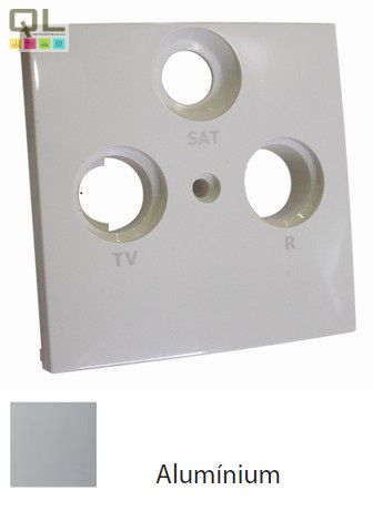 EFAPEL 90684_TAL Fedlap R-TV-SAT csatlakozóhoz, alumínium