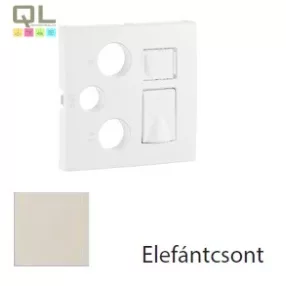   EFAPEL 90770_TMF 21544, 21545 Multimédia aljzat fedlap, elefántcsont