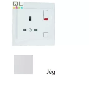   EFAPEL 90184_CGE Komplett csatlakozóaljzat (brit típusú) jég