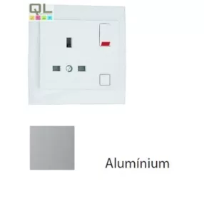  EFAPEL 90184_CAL Komplett csatlakozóaljzat (brit típusú) alumínium