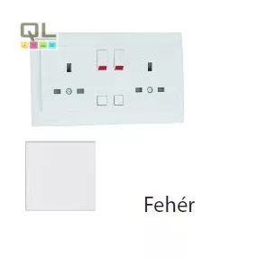   EFAPEL 90344_CBR Komplett dupla csatlakozóaljzat (brit típusú) fehér