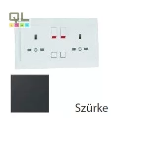   EFAPEL 90344_CIS Komplett dupla csatlakozóaljzat (brit típusú) szürke