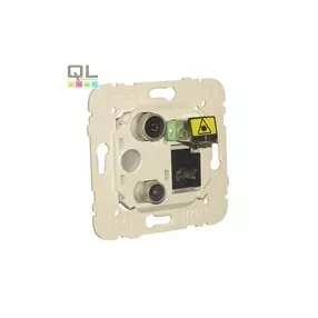 EFAPEL 21535 R-TV-DAT+RJ45+optikai aljza, csillapontos