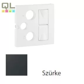 EFAPEL 90773_TIS 21546 multimédia aljzat fedlap, szürke