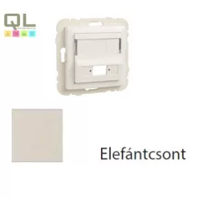   EFAPEL 90449_SMF Fedlap SC APC Simplex / LC duplex csatlakozóhoz (csatlakozó nélkül) elefántcsont