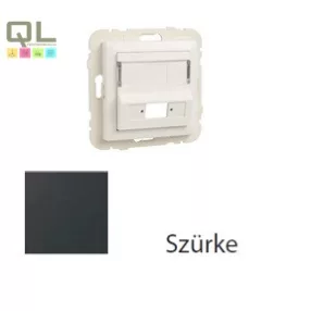   EFAPEL 90449_SIS Fedlap SC APC Simplex / LC duplex csatlakozóhoz (csatlakozó nélkül) szürke