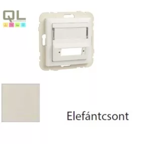   EFAPEL 90448_SMF Fedlap SC APC duplex csatlakozóhoz (csatlakozó nélkül) elefántcsont