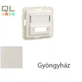   EFAPEL 90448_SPE Fedlap SC APC duplex csatlakozóhoz (csatlakozó nélkül) gyöngyház