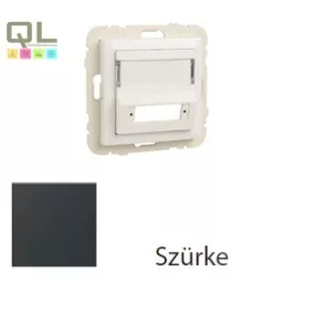   EFAPEL 90448_SIS Fedlap SC APC duplex csatlakozóhoz (csatlakozó nélkül) szürke