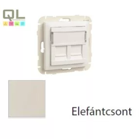 EFAPEL 90442_SMF RJ45 dupla fedlap, elefántcsont