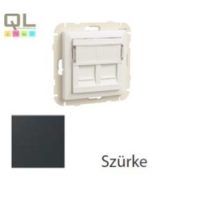 EFAPEL 90442_SIS RJ45 dupla fedlap, szürke