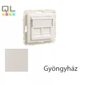 EFAPEL 90442_SPE RJ45 dupla fedlap, gyöngyház