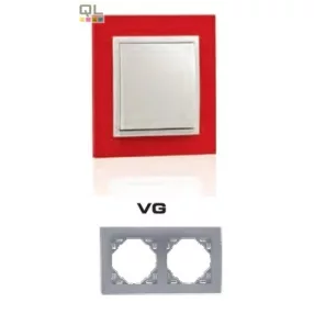 EFAPEL 90920_TVG ANIMATO Kettes keret, piros