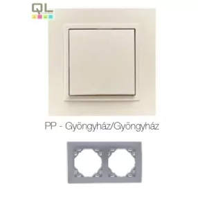 EFAPEL 90920_TPP ANIMATO Kettes keret, gyöngyház