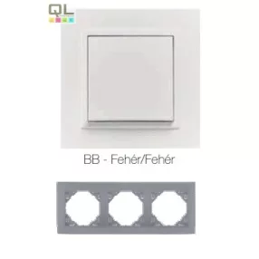EFAPEL 90930_TBB ANIMATO Hármas keret, fehér