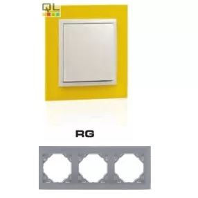 EFAPEL 90930_TRG ANIMATO Hármas keret, sárga