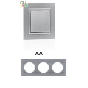 EFAPEL 90930_TAA ANIMATO Hármas keret, alumínium