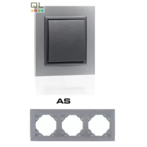 EFAPEL 90930_TAS ANIMATO Hármas keret, alumínium/szürke