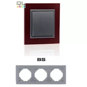 EFAPEL 90930_TBS ANIMATO Hármas keret, sötétlila