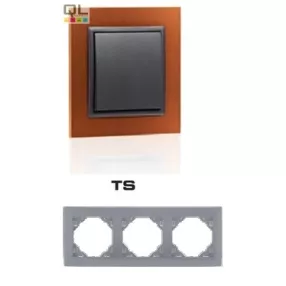 EFAPEL 90930_TTS ANIMATO Hármas keret, bronz