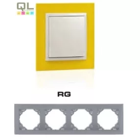 EFAPEL 90940_TRG ANIMATO Négyes keret, sárga