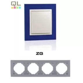 EFAPEL 90940_TZG ANIMATO Négyes keret, kék