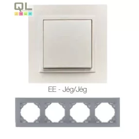 EFAPEL 90940_TEE ANIMATO Négyes keret, jég