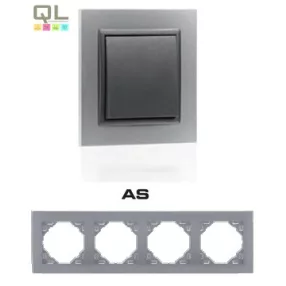 EFAPEL 90940_TAS ANIMATO Négyes keret, alumínium/szürke