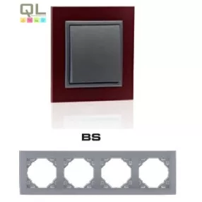 EFAPEL 90940_TBS ANIMATO Négyes keret, sötétlila