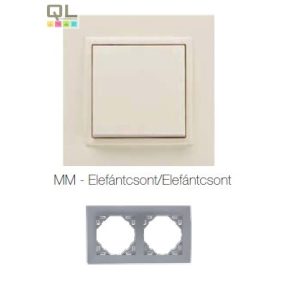 EFAPEL 90920_TMM ANIMATO Kettes keret, elefántcsont