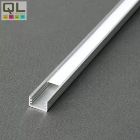 LED profil fedlap SLIM profilhoz, opál TPSLO
